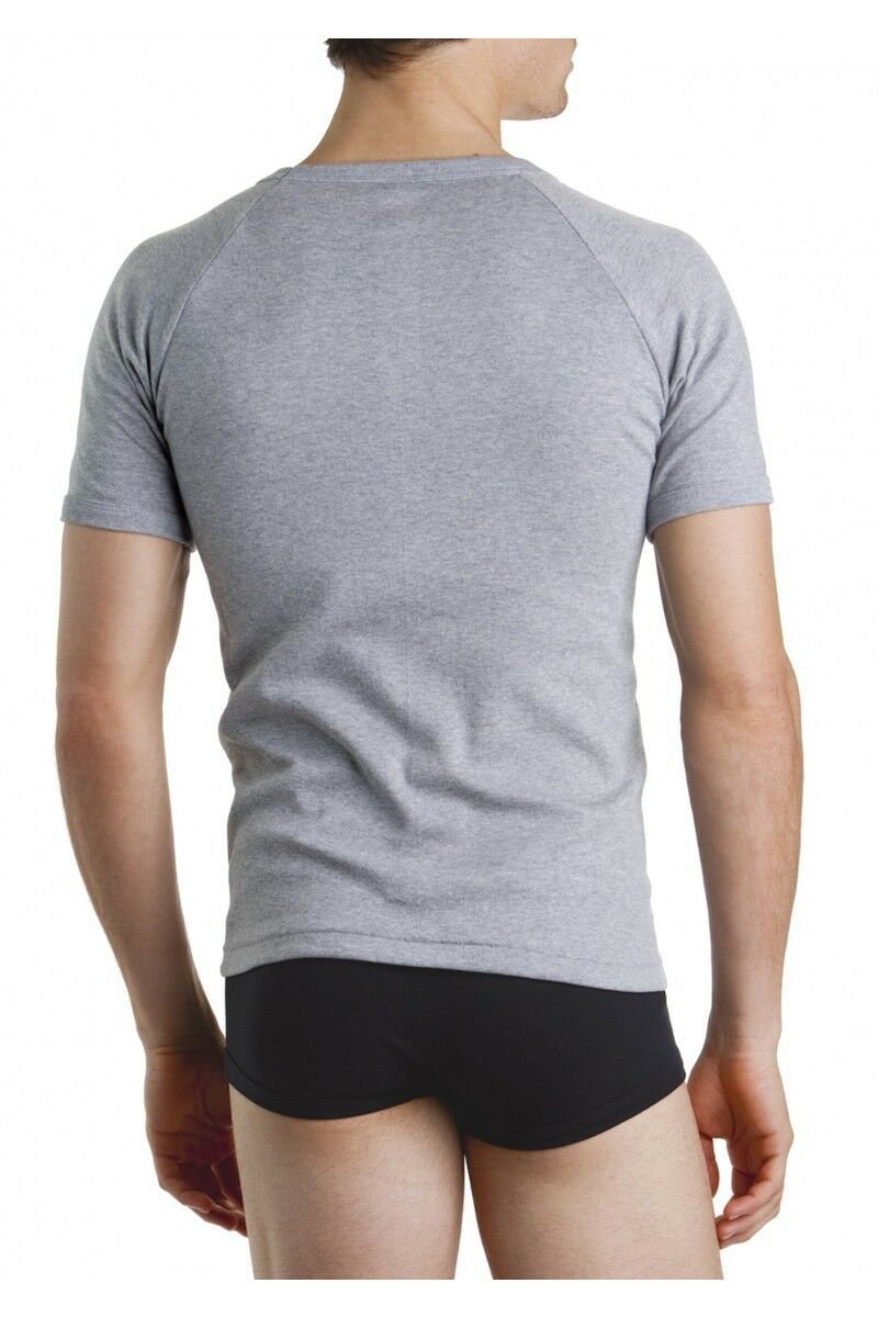 Bonds Raglan T-Shirt V Neck Grey Tee Top