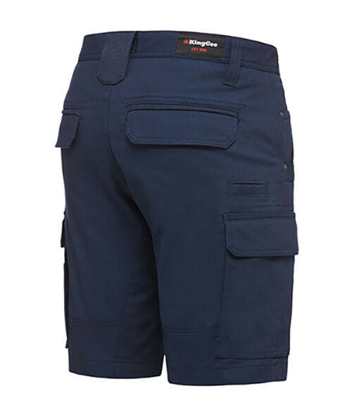 Mens KingGee Tradie Utility Shorts Navy