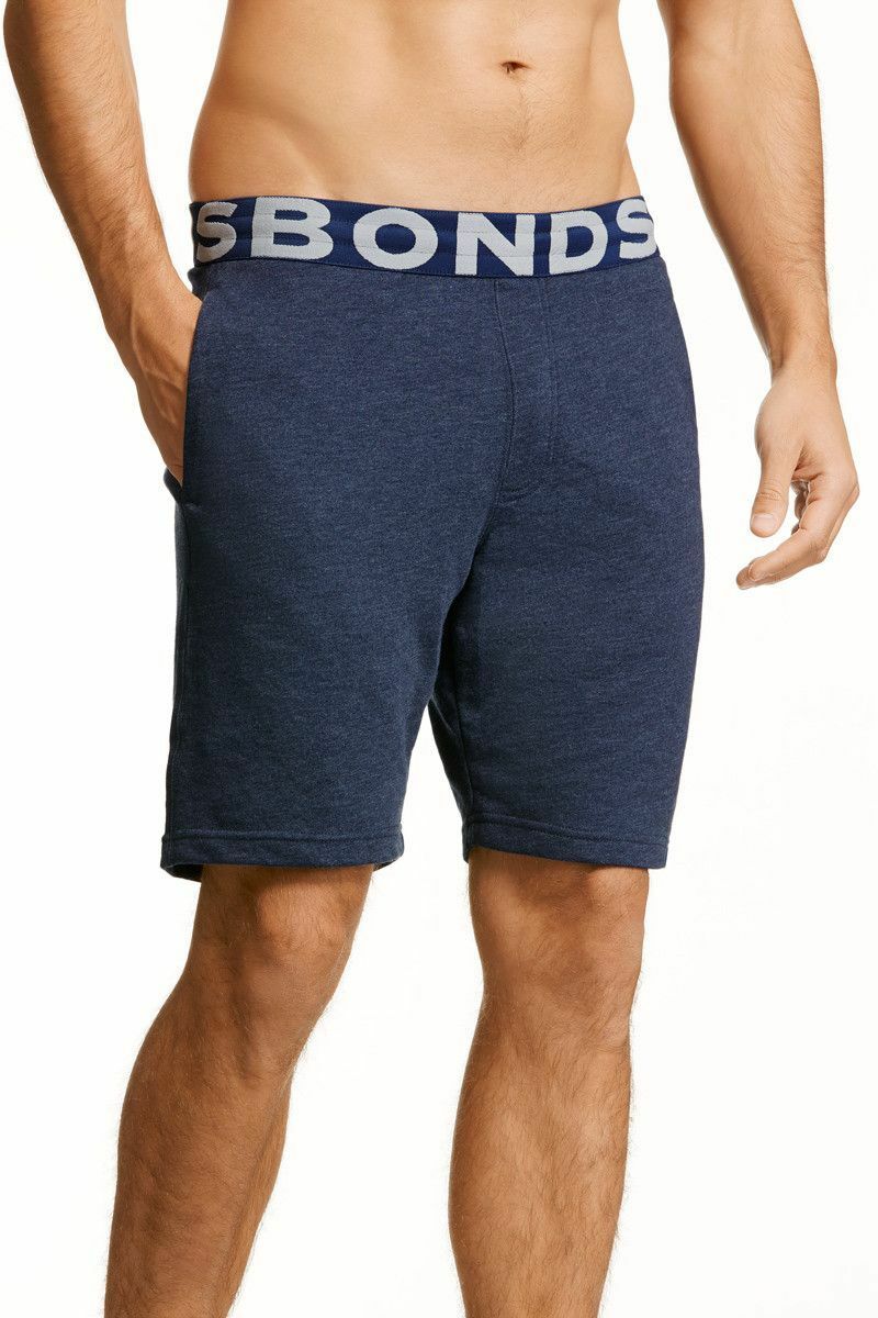 Mens Bonds Logo Shorts Black Grey Blue Mens Beach Short