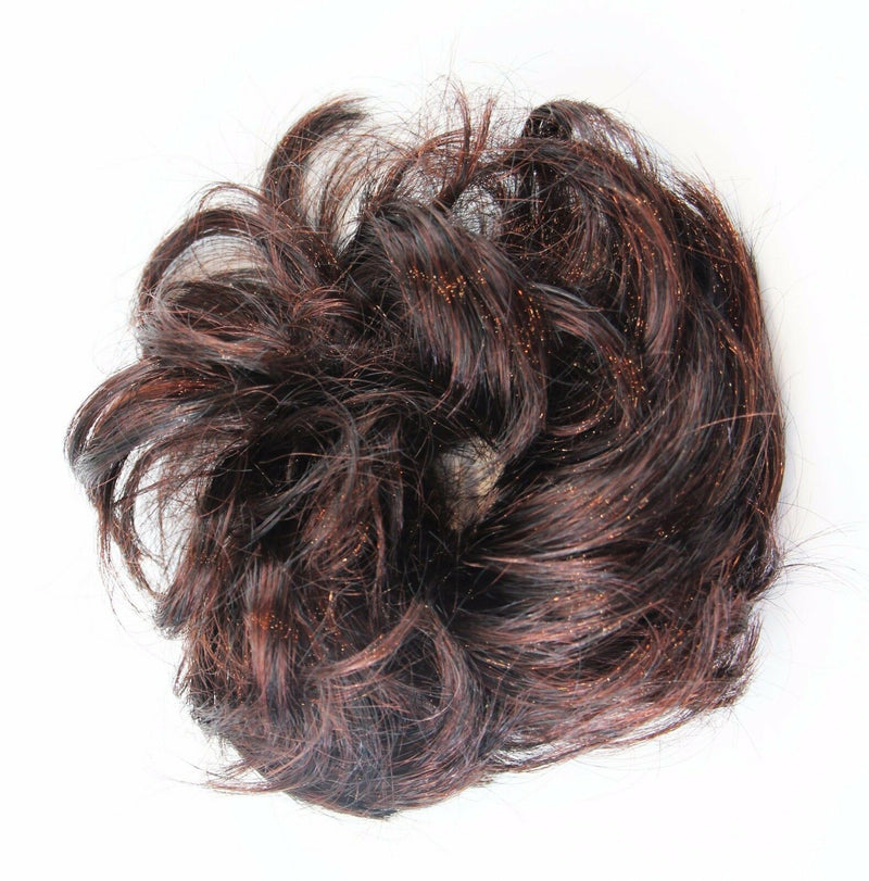 Womens Hair Wig Ponytail Curly Scrunchie Black Brown Blonde Light Auburn Red