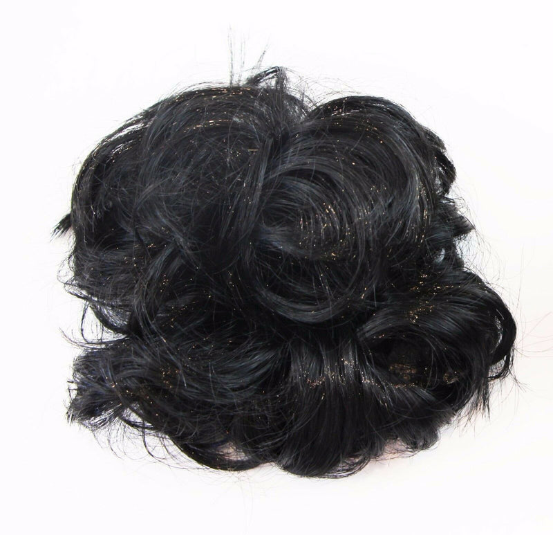 Womens Hair Wig Ponytail Curly Scrunchie Black Brown Blonde Light Auburn Red