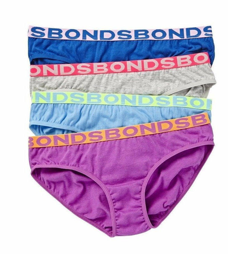 12 Pairs Pairs Bonds Girls Bikini Briefs Underwear Undies Brief Assorted Colours