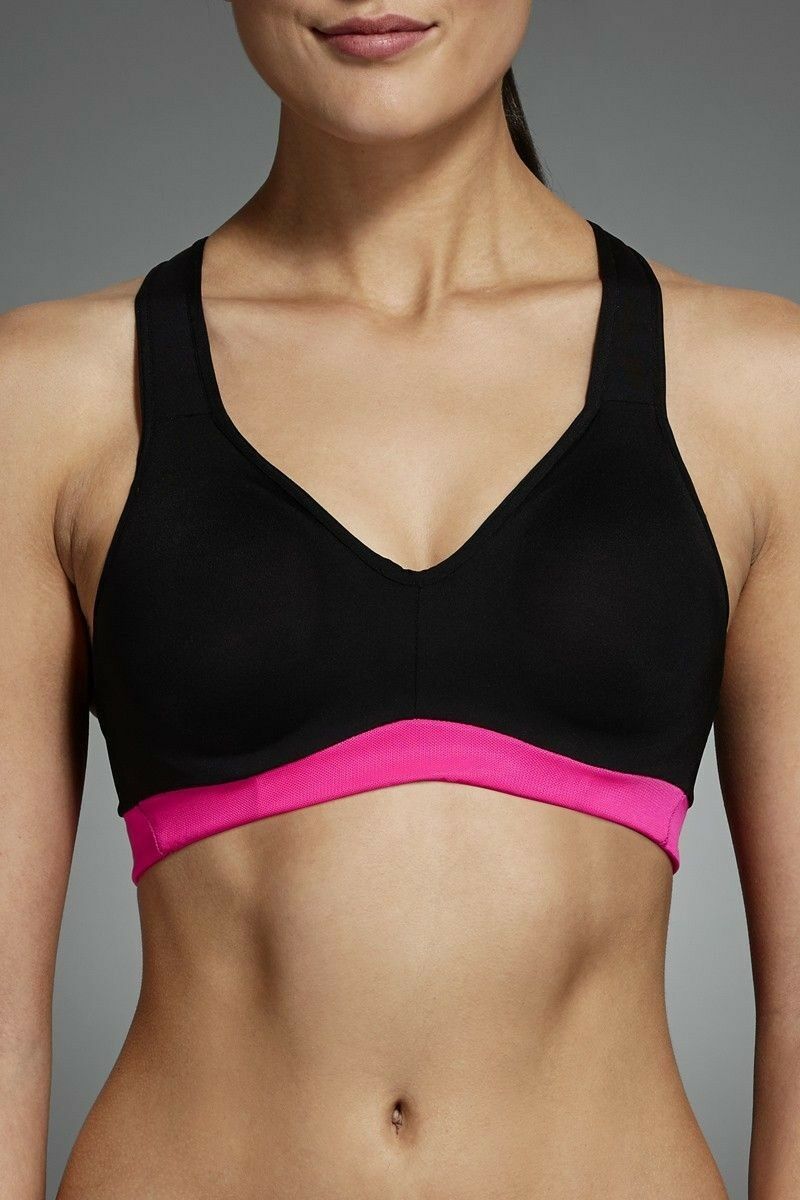 Womens Berlei Electrify Crop Underwire Sports Bra Black