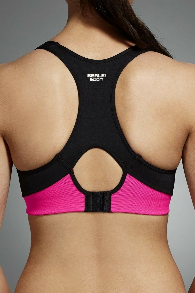 Womens Berlei Electrify Crop Underwire Sports Bra Black