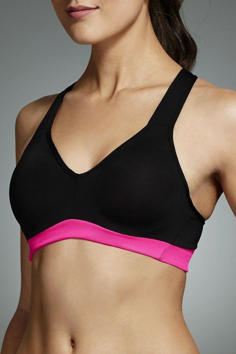 Womens Berlei Electrify Crop Underwire Sports Bra Black