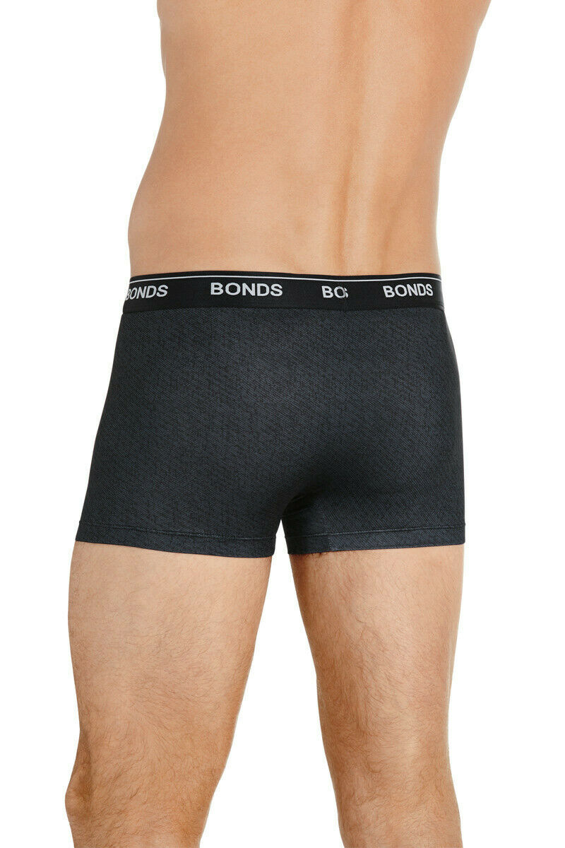 Bonds Guyfront Microfibre Trunks Mens Underwear Denim Texture (10Y)