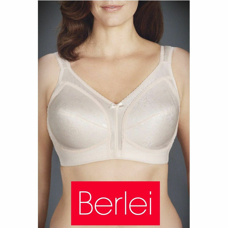 2 x Womens Berlei Comfort Wirefree Bra Jacquard Support Shaping All Day Y193kb