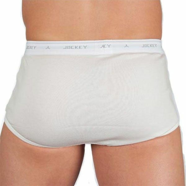 Mens Jockey Y-Front Briefs Underwear White