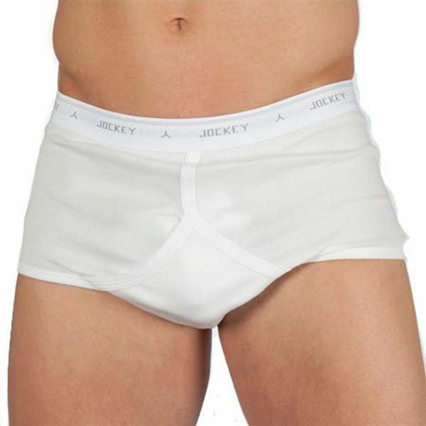 Mens Jockey Y-Front Briefs Underwear White