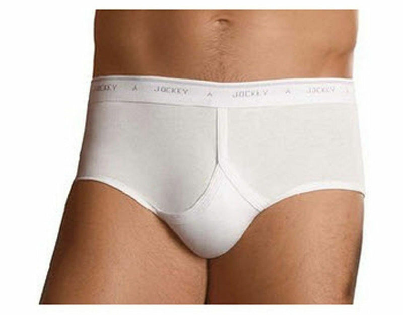 4 x Jockey White Y-Front Mens Underwear Briefs Trunks Plus Size
