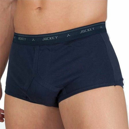 Mens Jockey Y-Front Briefs Underwear Navy