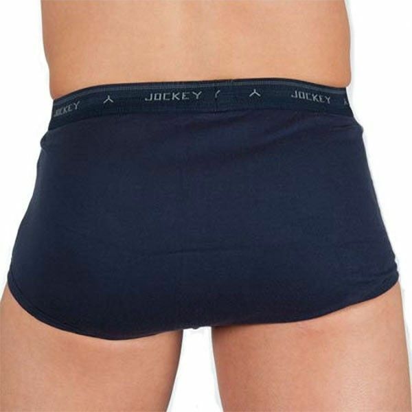 2 x Jockey Navy Y-Front Mens Underwear Briefs