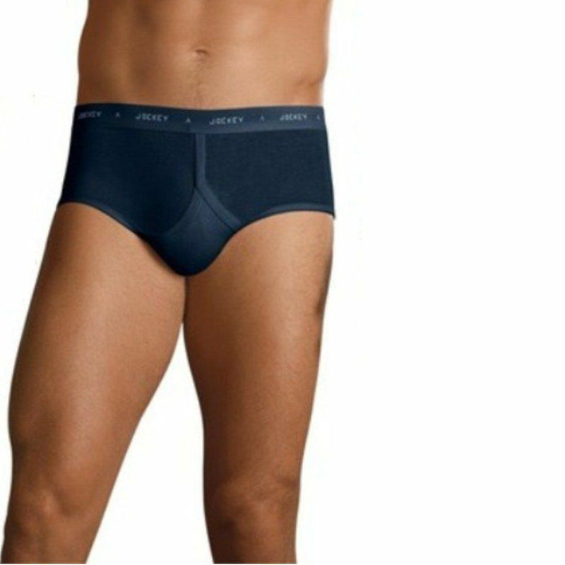3 x Jockey Navy Y-Front Mens Underwear Briefs Trunks