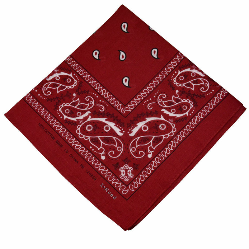 Paisley Bandana Head Scarf Face Mask 100% Cotton Neck