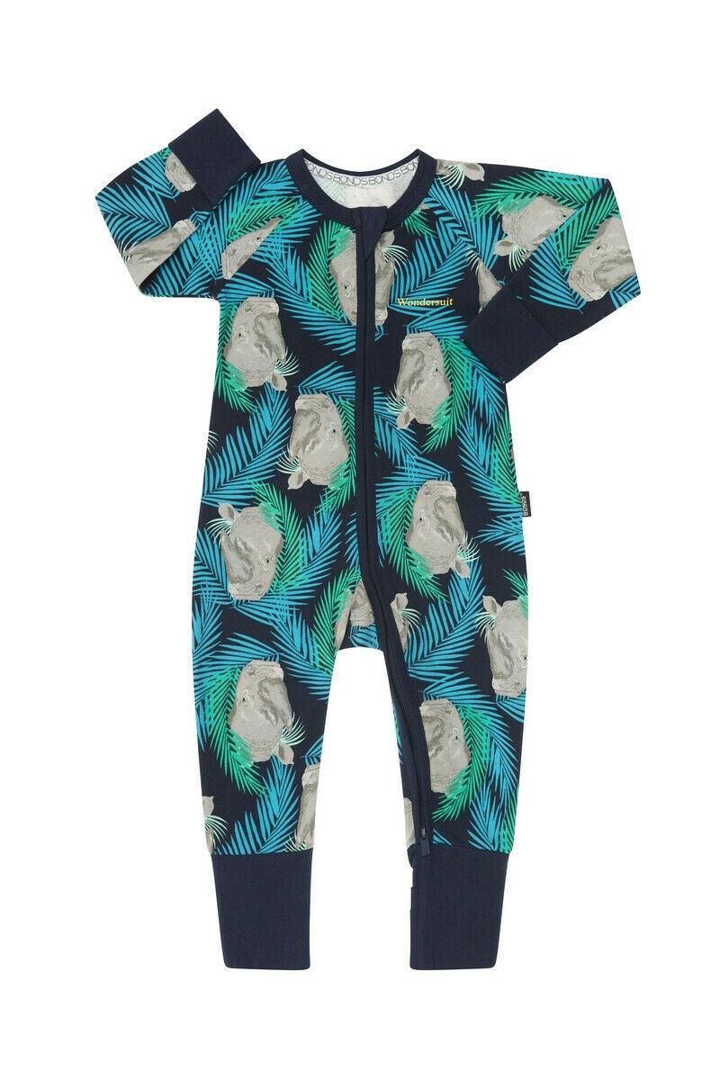 Bonds Baby Wondersuit Zippy Printed Baby Long Sleeve Boy Girl Pyjamas Sleep