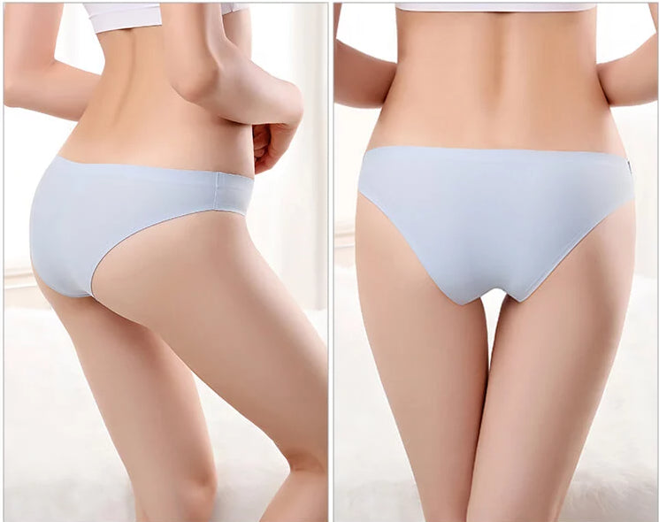 6 x Womens Seamless Nylon Bikini Underwear Brief Sexy Panties No Seam Show Free