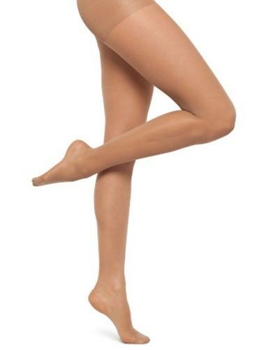 Kayser Stockings Pantyhose Sheer Support Natural Black Medium Tall Extra Tall