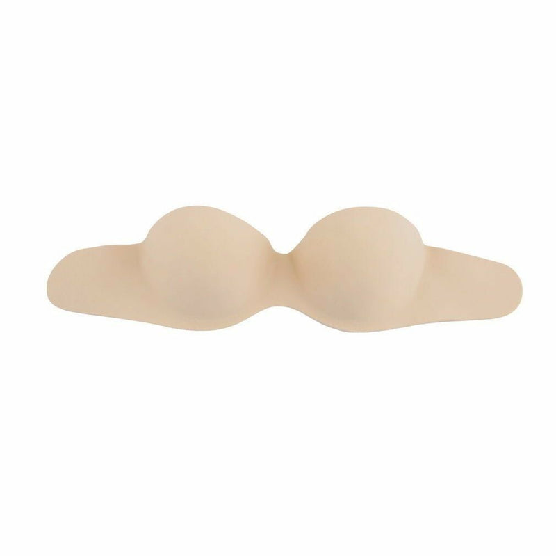 Womens Sexy Stick On Adhesive Black Nude Beige Push Up Strapless Bra Backless
