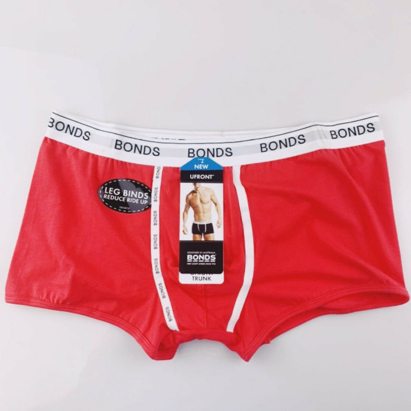 Mens Bonds U Front Trunks Trunks Underwear Jocks Shorts Ufront Black Blue Red