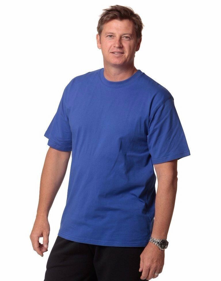 New Mens Cotton T Shirt Short Sleeve Top Work Casual Tee Mens Cotton T-Shirt