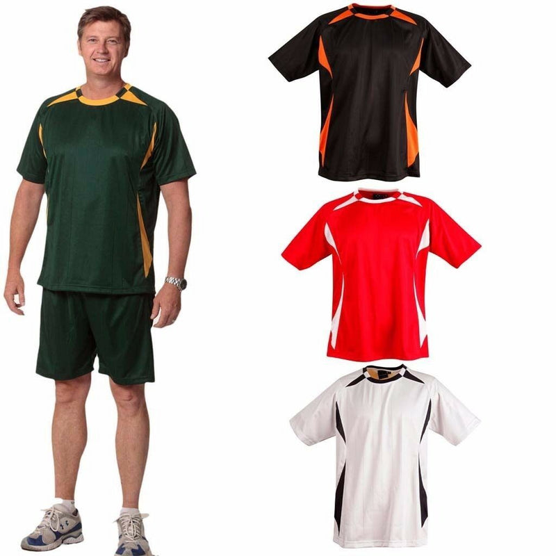 New Mens Sport Jersey Tshirt Top Soccer Football Training Running Gym