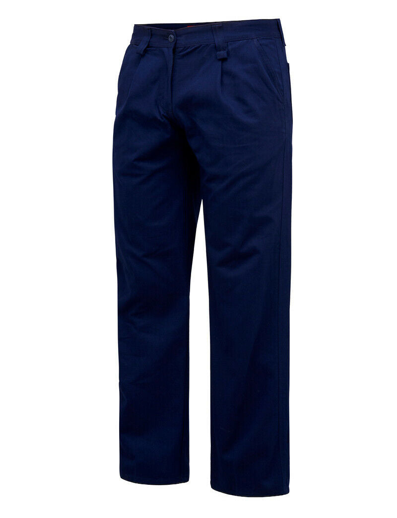 Womens Hard Yakka Drill Workwear Pants Navy