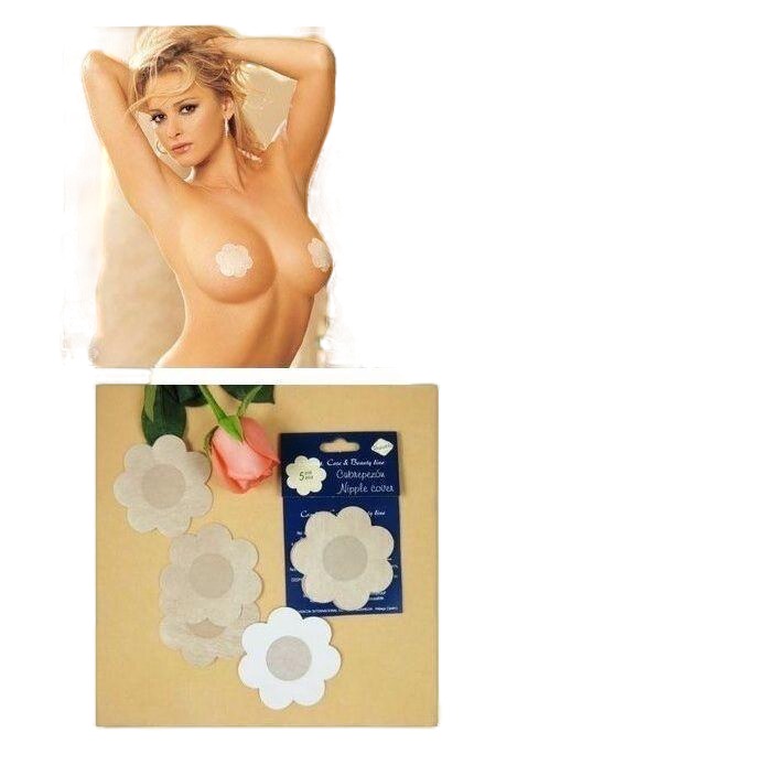 5 Pairs X Womens Petal Shaped Shape Adhesive Nipple Cover Covers