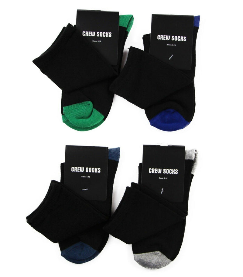 18/24/30 Pairs X Mens Womens Low Cut Ankle / Crew Sports Gym Socks 6-10 11-14