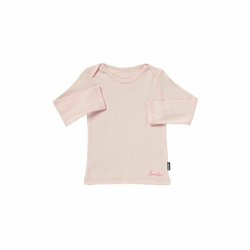 Baby Bonds Light Pink Long Sleeve Shirt Cotton Blend Girls Toddler Top