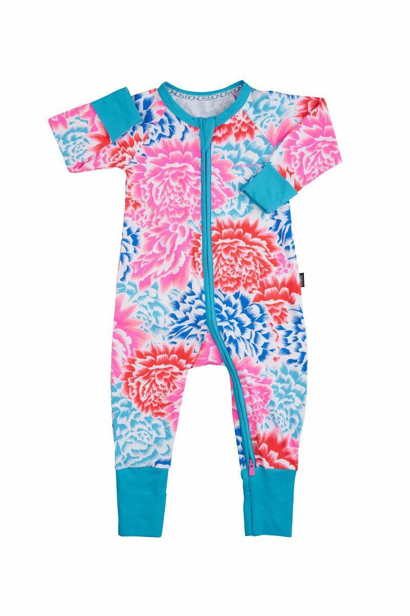 Bonds Baby Wondersuit Zippy Printed Floral Designs Bzbva Sz 0000 000 00 0 1 2 3