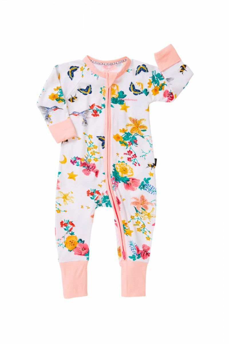 Bonds Baby Wondersuit Zippy Printed Floral Designs Bzbva Sz 0000 000 00 0 1 2 3