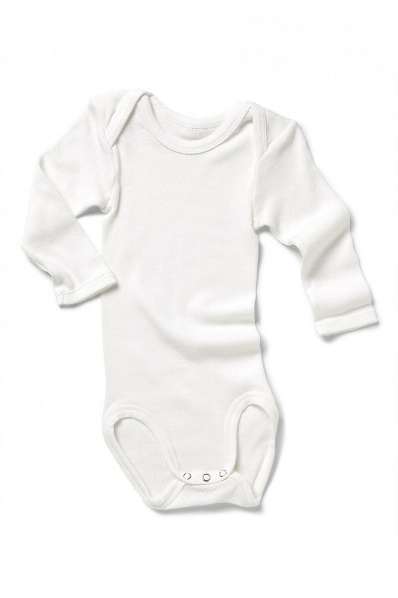 Bonds Baby 2 Pack White Grey Long Sleeve Bodysuit Jumpsuit