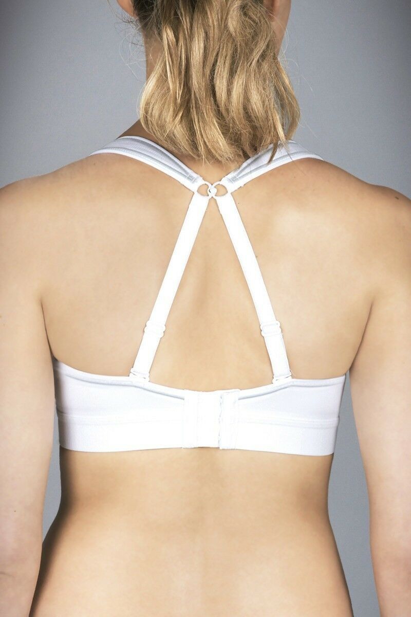 Womens Berlei Ultimate Performance Support Crop Top Bra White