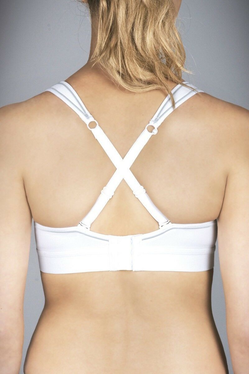 Womens Berlei Ultimate Performance Support Crop Top Bra White