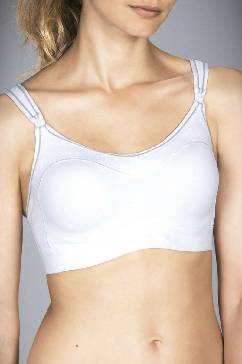 Womens Berlei Ultimate Performance Support Crop Top Bra White