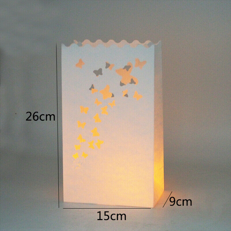 100 X Lantern Bags Tealight Candle Wedding Party Decoration Bag Christmas Love