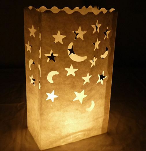 100 X Lantern Bags Tealight Candle Wedding Party Decoration Bag Christmas Love