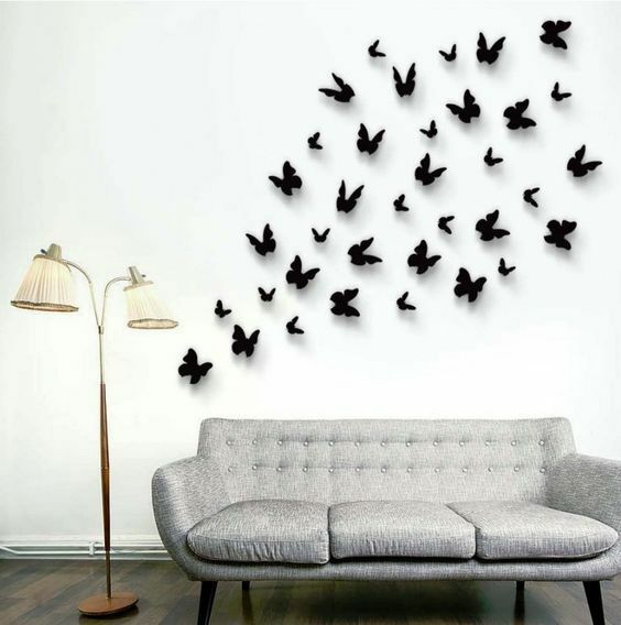 3D Butterfly Wall Stickers: Removable Decals Kids Nursery Wedding Decor Art