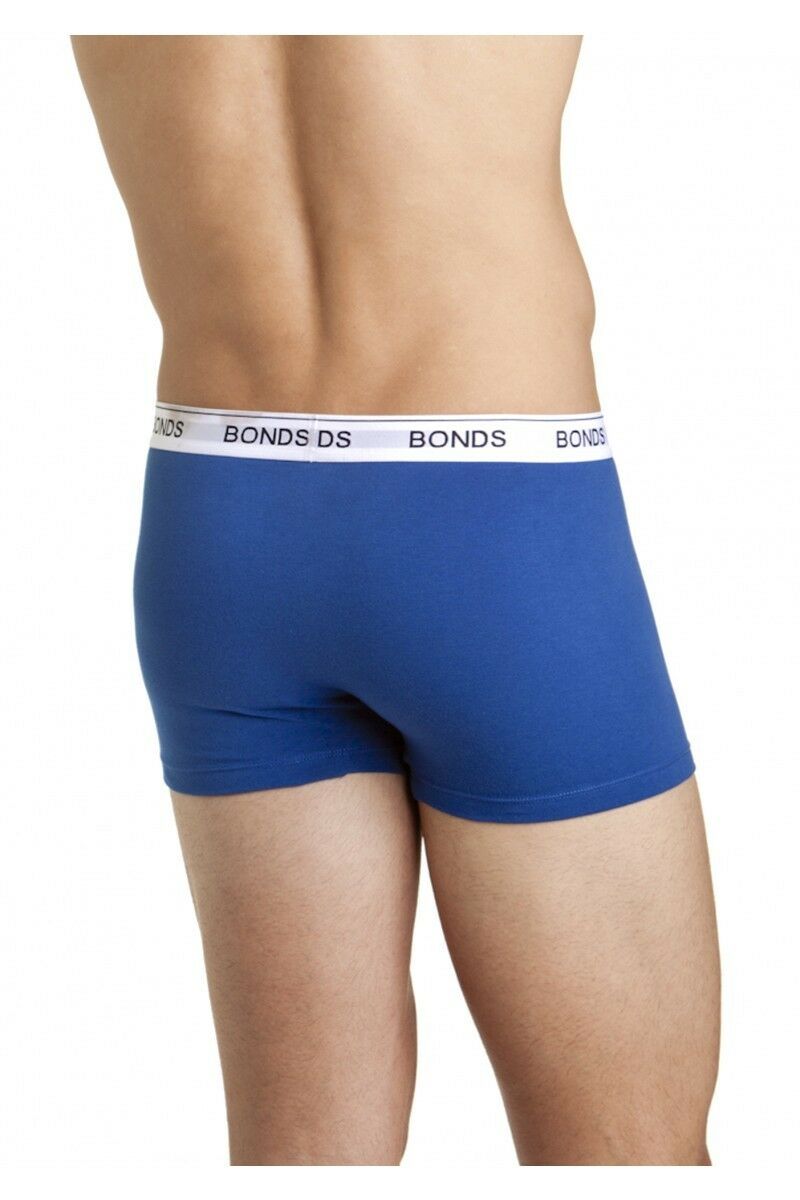 Mens Bonds Guyfront Trunks Underwear Blue/White