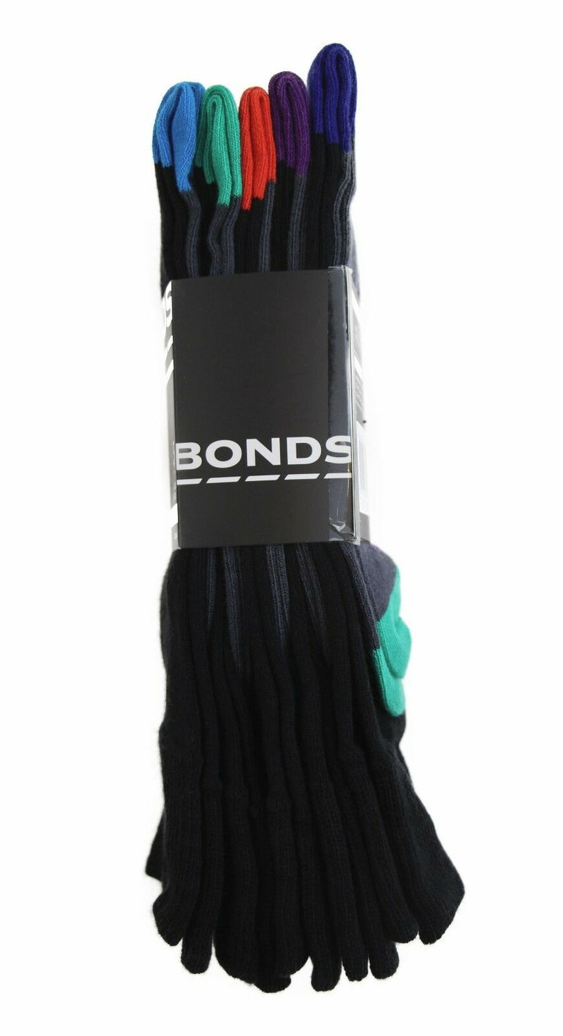 10 Pairs Business Socks Bonds Mens Black Crew Socks Work