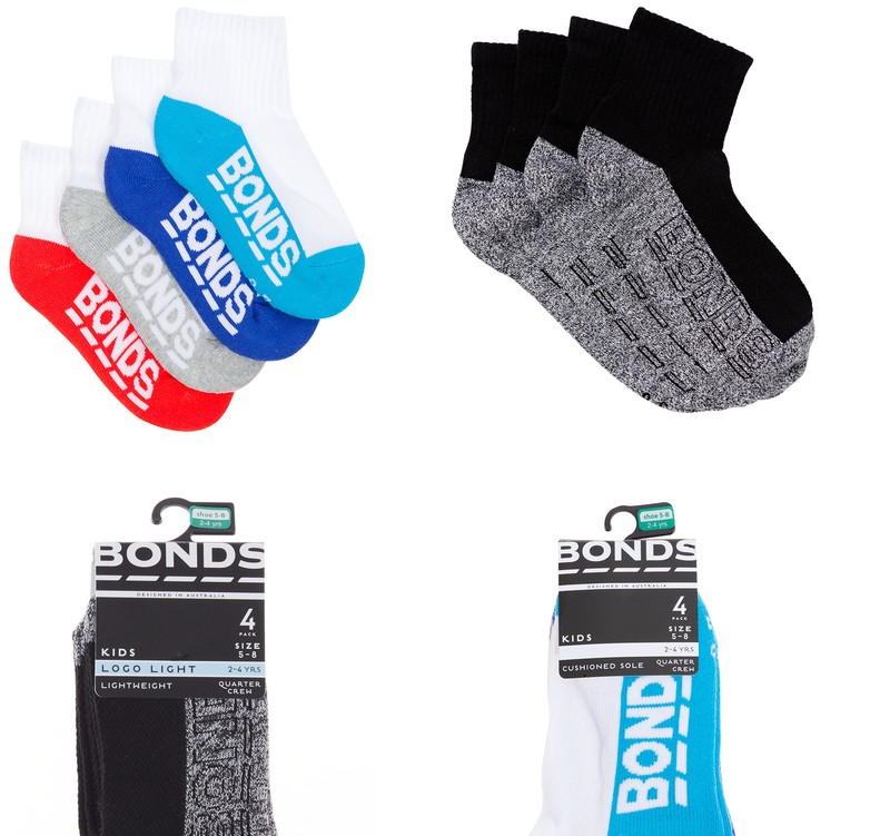 12 X Bonds Kids 1/4 Crew Socks - Quarter Sports Socks