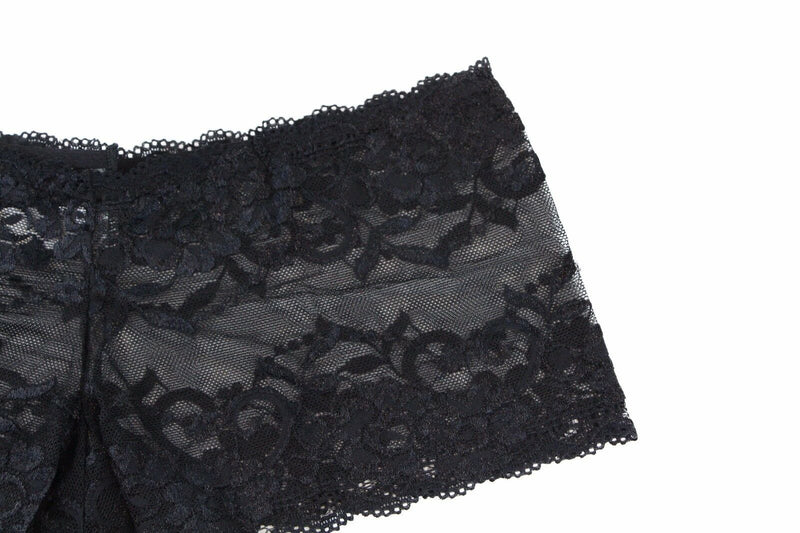 Womens Sexy "Plus Size" Lace Shorts Boyleg Underwear Panties Black Lingerie