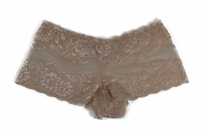 Womens Sexy "Plus Size" Lace Shorts Boyleg Underwear Panties Nude Lingerie