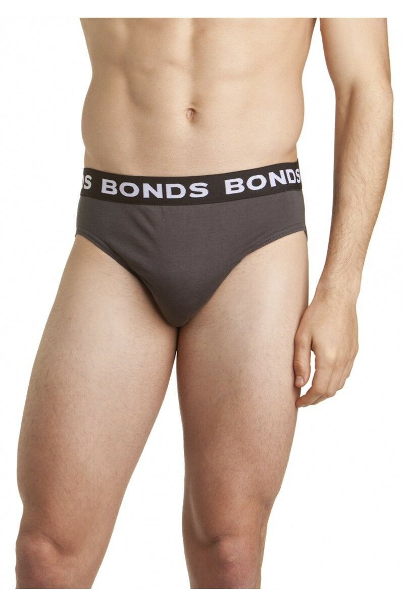 Bonds Mens 5 Pairs Hipster Cotton Underwear Mens Briefs Pairs Black S M L Xl Xxl