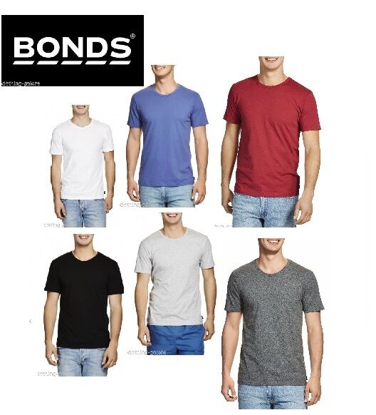 Mens Bonds Basic Tee Tshirt Crew Round Neck Short Sleeve Top Essential Aywri