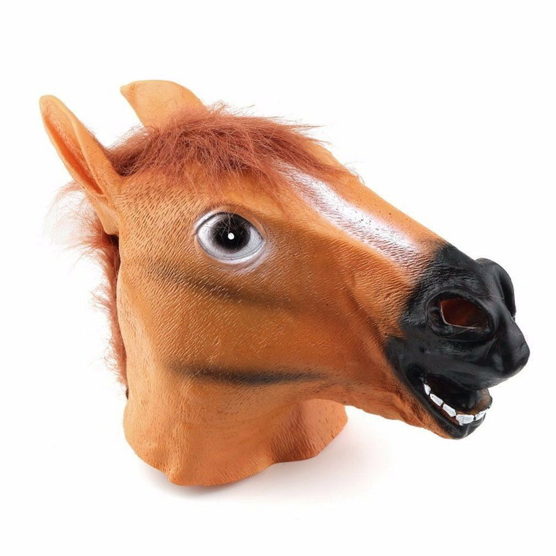 3 Pack X Horse Head Fancy Dress Latex Animal Mask Halloween Party Movie Costume