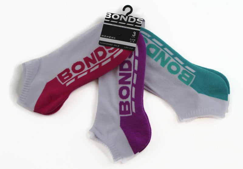 9 Pairs X Womens Bonds Low Cut Ankle Sports Socks - Assorted Colours!