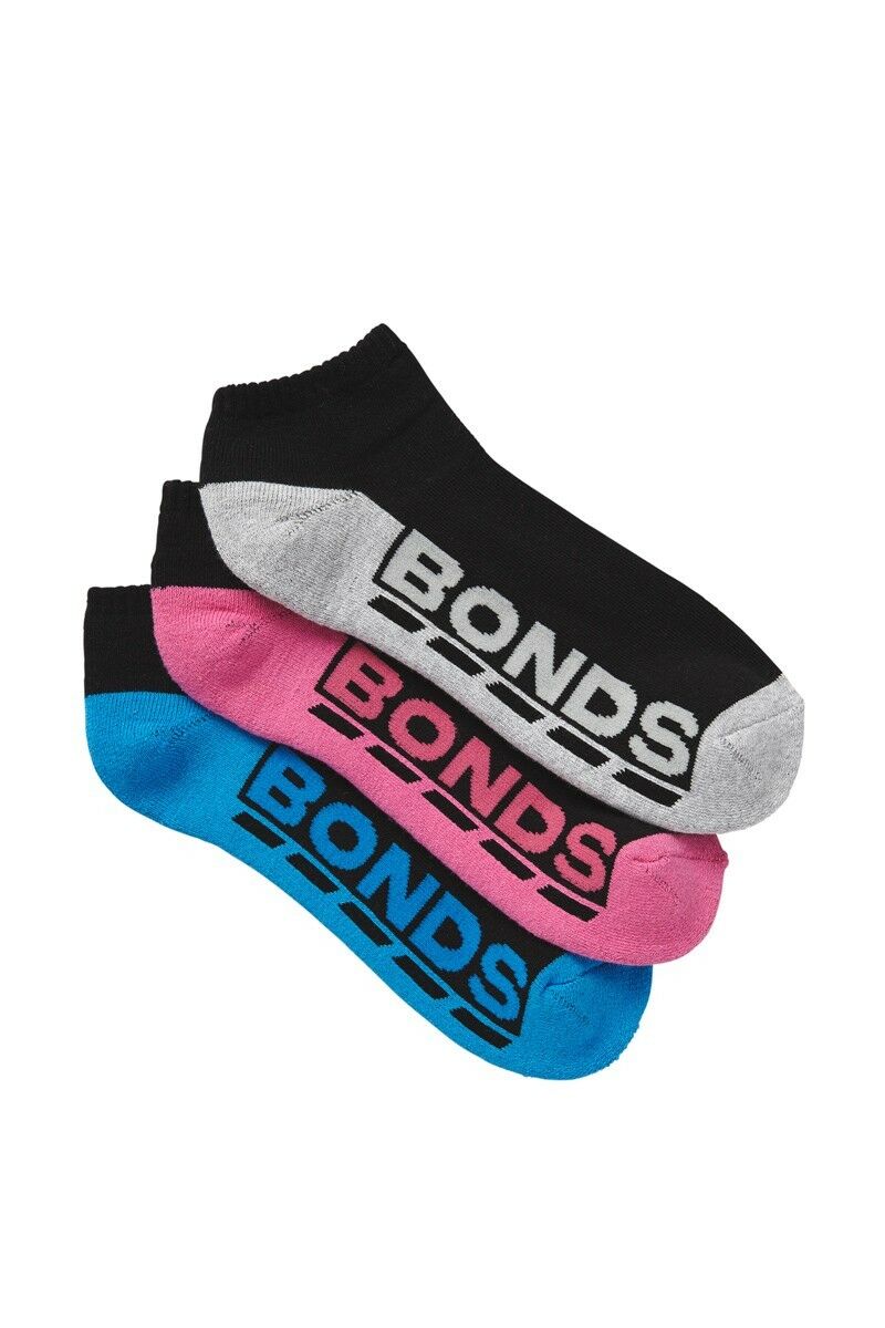 9 Pairs X Womens Bonds Low Cut Ankle Sports Socks - Assorted Colours!