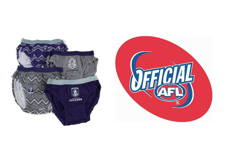 New Boys Kids Official Afl Underwear 4 Pairs Briefs Undies Boy Brief