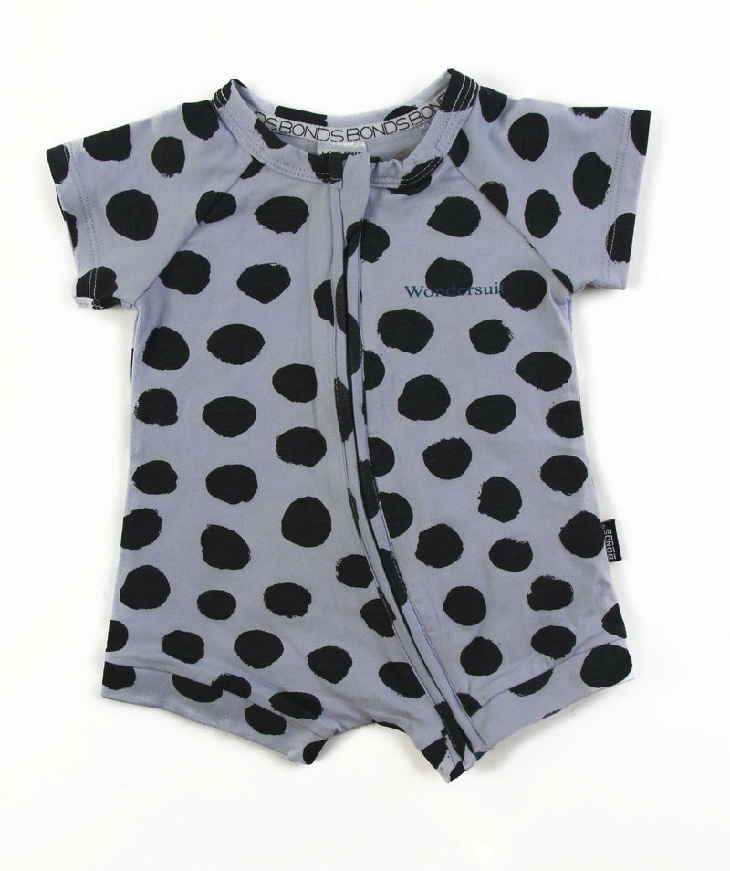 Bnwt Bonds Baby Zip Short Sleeve Wondersuit Jumpsuit
